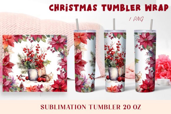Download Christmas Watercolor Flowers Sublimation - Flower Collection