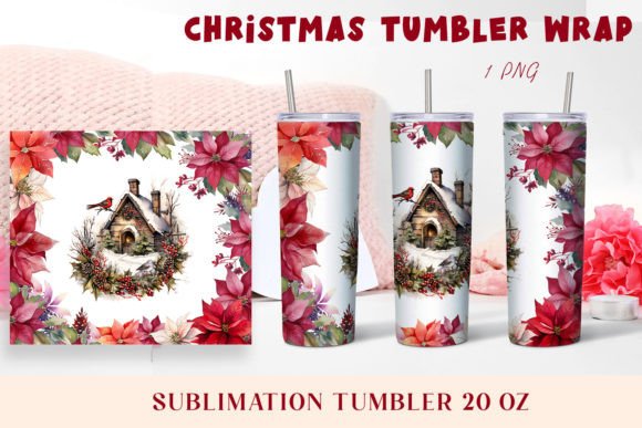 Download Christmas Watercolor Flowers Sublimation - Flower Collection