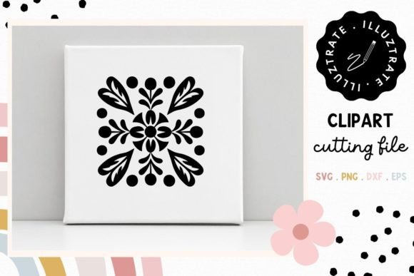 Download Flower Tile SVG Cut File | Floral Tile - Flower Collection