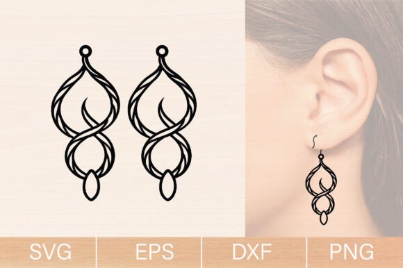 Download Flower Wood Earrings Laser Cut SVG - Flower Collection
