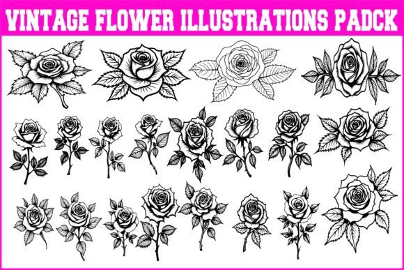 Download Asset Details for Vintage Flower - Flower Collection