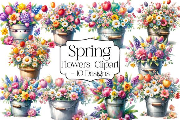 Download Spring Flowers Sublimation Clipart - Flower Collection