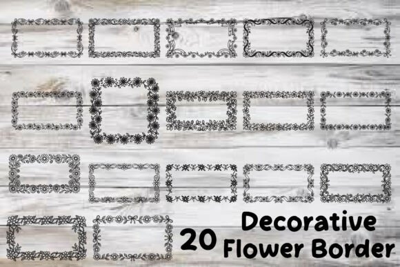 Download Decorative Flower Border - Flower Collection