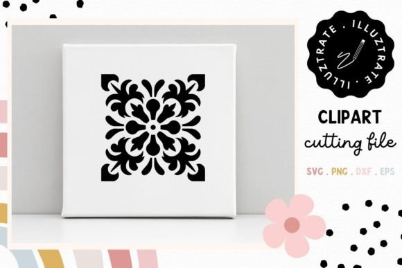 Download Flower Tile SVG Cut File | Floral Tile - Flower Collection