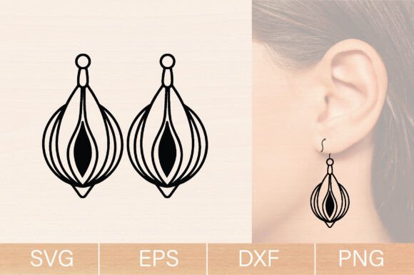 Download Flower Wood Earrings Laser Cut SVG - Flower Collection