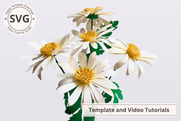 Download Easy DIY Paper Flower Daisy Cricut SVG - Flower Collection