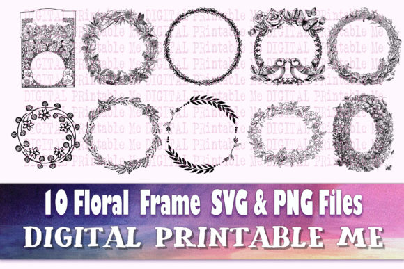 Download Clip Art Frames, Flower Round Border - Flower Collection