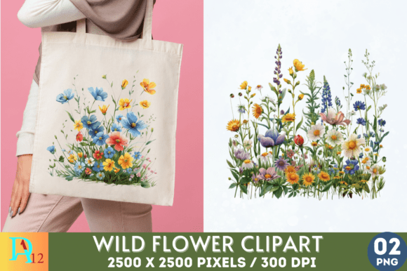 Download Wild Flowers Sublimation Clipart - Flower Collection