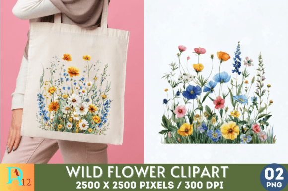 Download Wild Flowers Sublimation Clipart - Flower Collection
