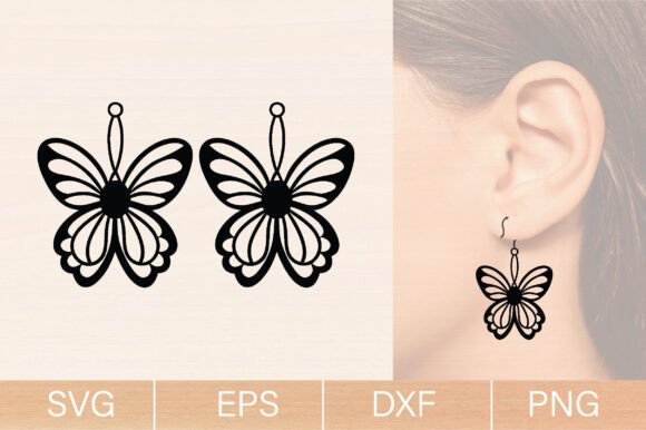 Download Flower Wood Earrings Laser Cut SVG - Flower Collection