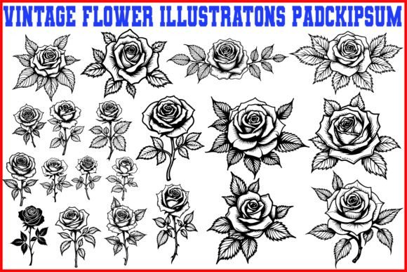 Download Asset Details for Vintage Flower - Flower Collection