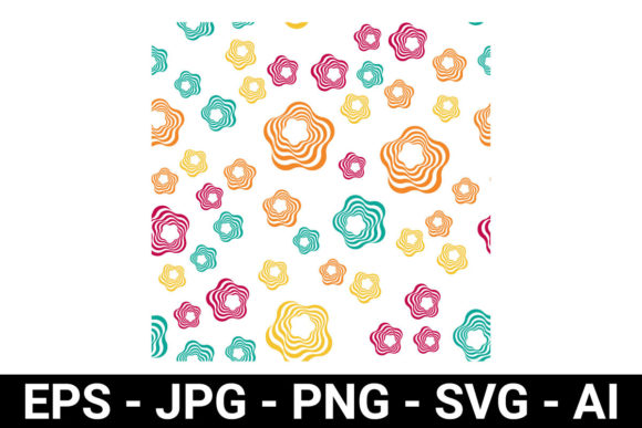 Download Striped Flower Petal Seamless Pattern - Flower Collection