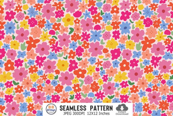 Download Seamless Floral Pattern JPG Flower Paper - Flower Collection