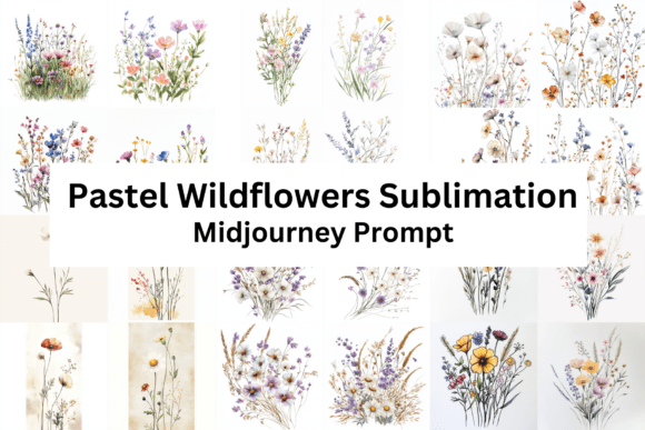 Download Pastel Wild Flowers Sublimation - Flower Collection